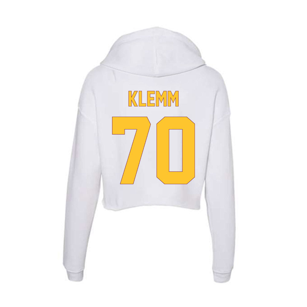 Arizona State - NCAA Football : Jalen Klemm - Classic Shersey Women's Crop Fleece Hoodie-1