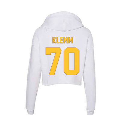 Arizona State - NCAA Football : Jalen Klemm - Classic Shersey Women's Crop Fleece Hoodie-1
