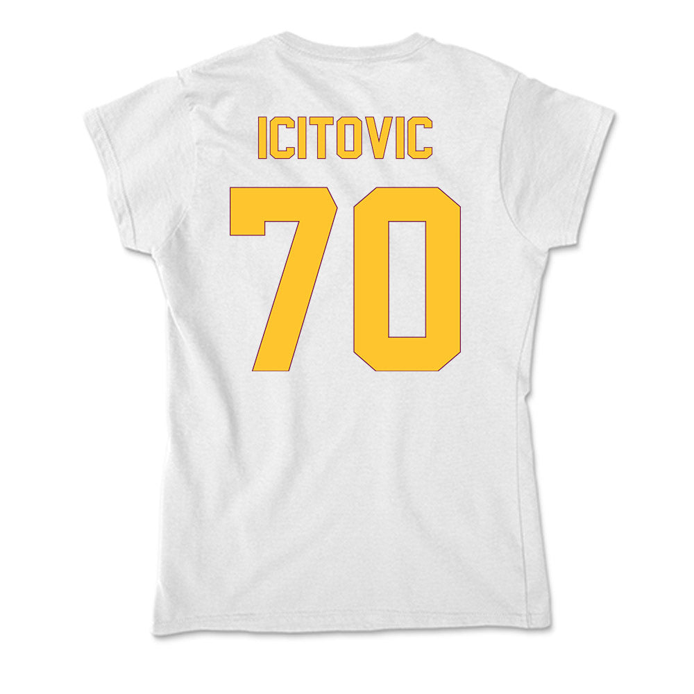 Arizona State - NCAA Men's Basketball : Jovan Icitovic - Classic Shersey Soft Style Women’s T-Shirt-1