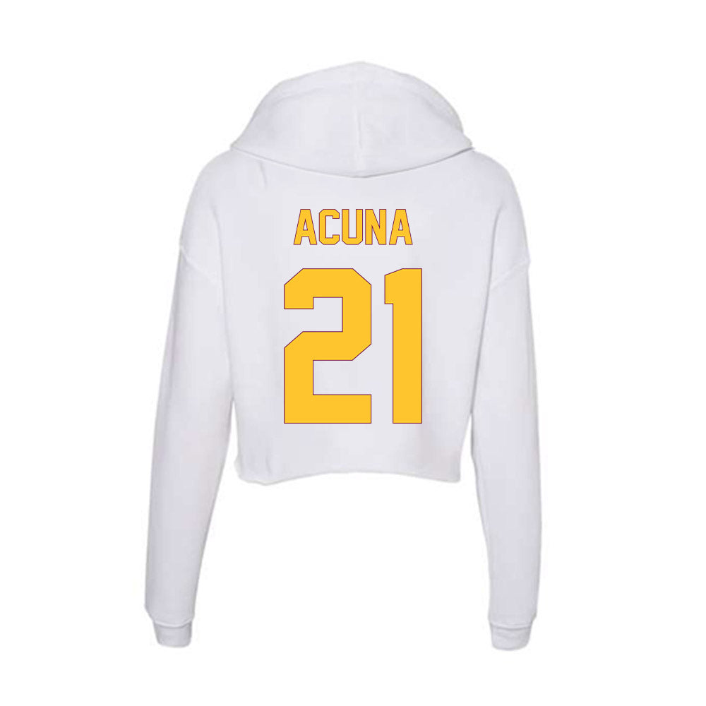 Arizona State - NCAA Softball : Yannixa Acuna - Classic Shersey Women's Crop Fleece Hoodie-1