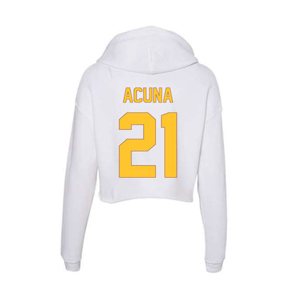 Arizona State - NCAA Softball : Yannixa Acuna - Classic Shersey Women's Crop Fleece Hoodie-1