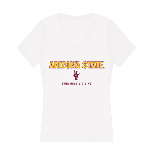 Arizona State - NCAA Men's Swimming & Diving : Parker Reynolds - Classic Shersey Women's V-Neck T-Shirt-0