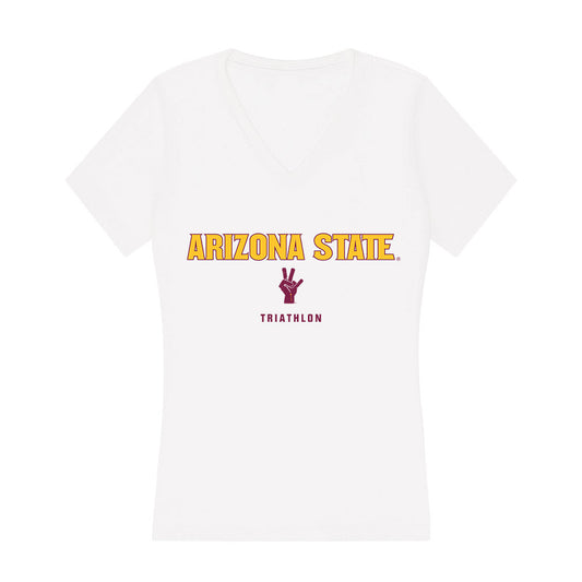 Arizona State - NCAA Triathlon : Heidi Jurankova - Classic Shersey Women's V-Neck T-Shirt-0