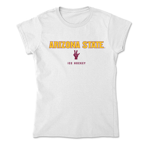Arizona State - NCAA Men's Ice Hockey : Braxton Whitehead - Classic Shersey Soft Style Women’s T-Shirt-0