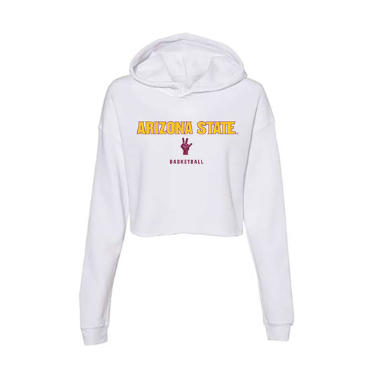 Arizona State - NCAA Men's Basketball : Maurice Odum - Classic Shersey Women's Crop Fleece Hoodie-0