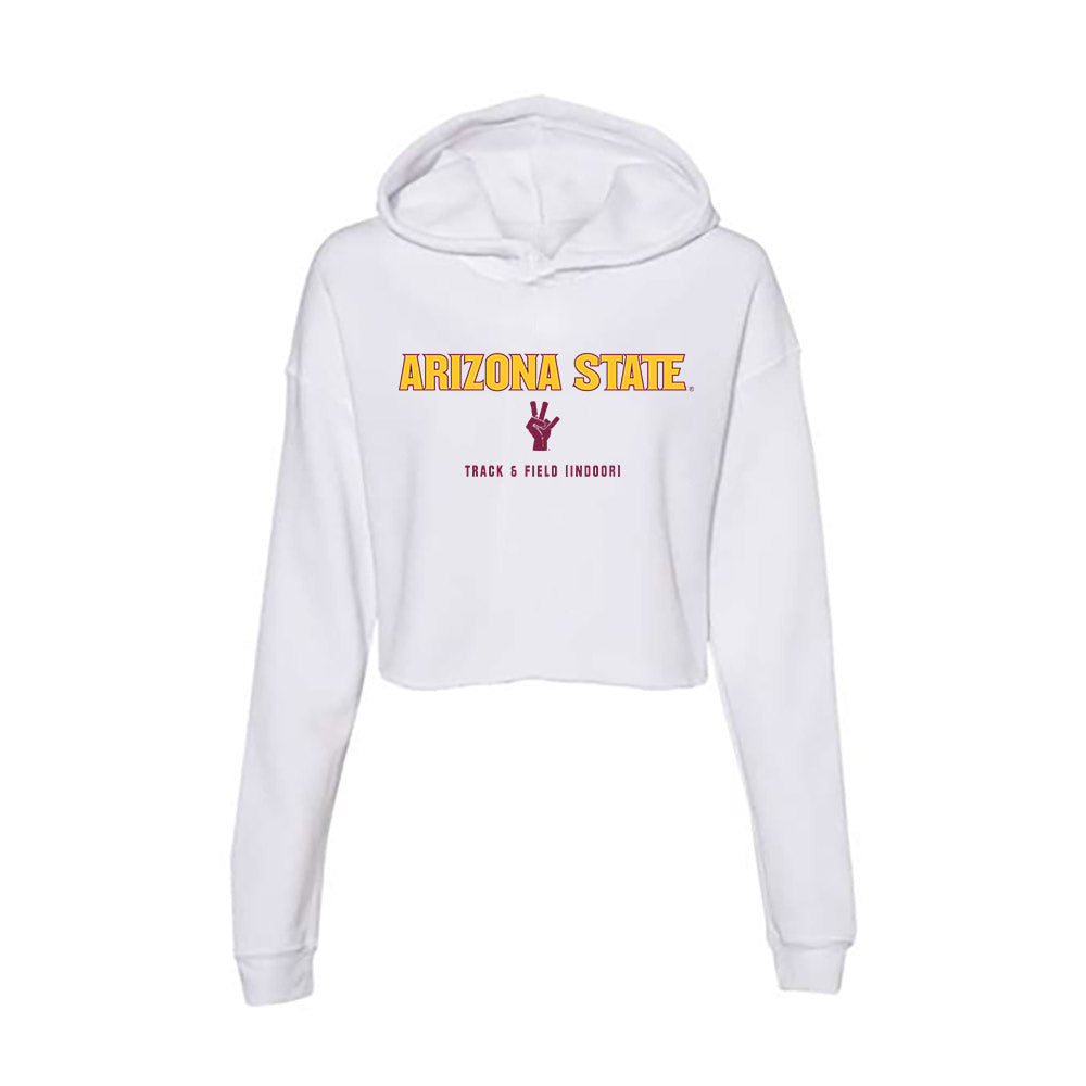 Arizona State - NCAA Men's Track & Field : Mateo Medina - Classic Shersey Women's Crop Fleece Hoodie-0