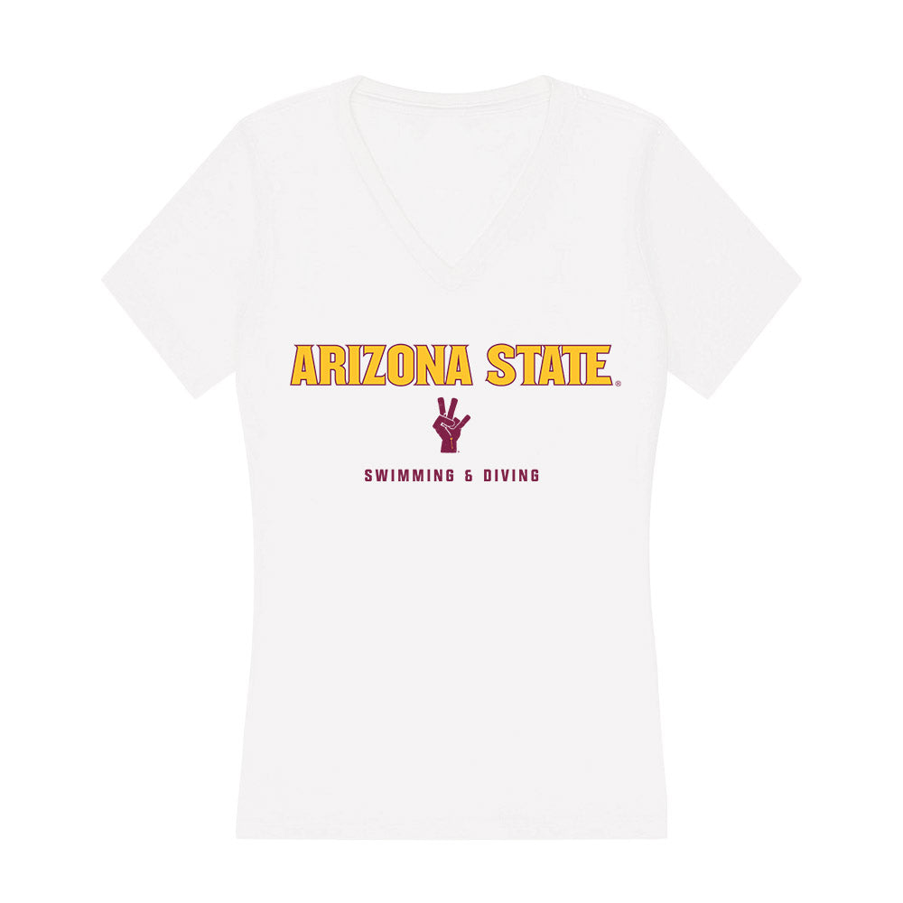 Arizona State - NCAA Women's Swimming & Diving : Alexia Sotomayor - Classic Shersey Women's V-Neck T-Shirt-0