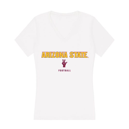 Arizona State - NCAA Football : Roman Pitre - Classic Shersey Women's V-Neck T-Shirt-0