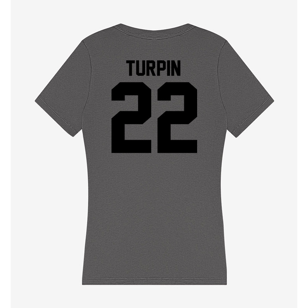 Wake Forest - NCAA Football : Myles Turpin - Women's V-Neck T-Shirt-1