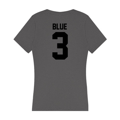 Wake Forest - NCAA Football : Capone Blue - Women's V-Neck T-Shirt-1