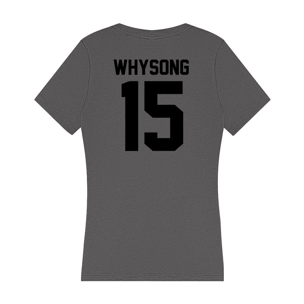 Wake Forest - NCAA Baseball : Nate Whysong - Women's V-Neck T-Shirt-1