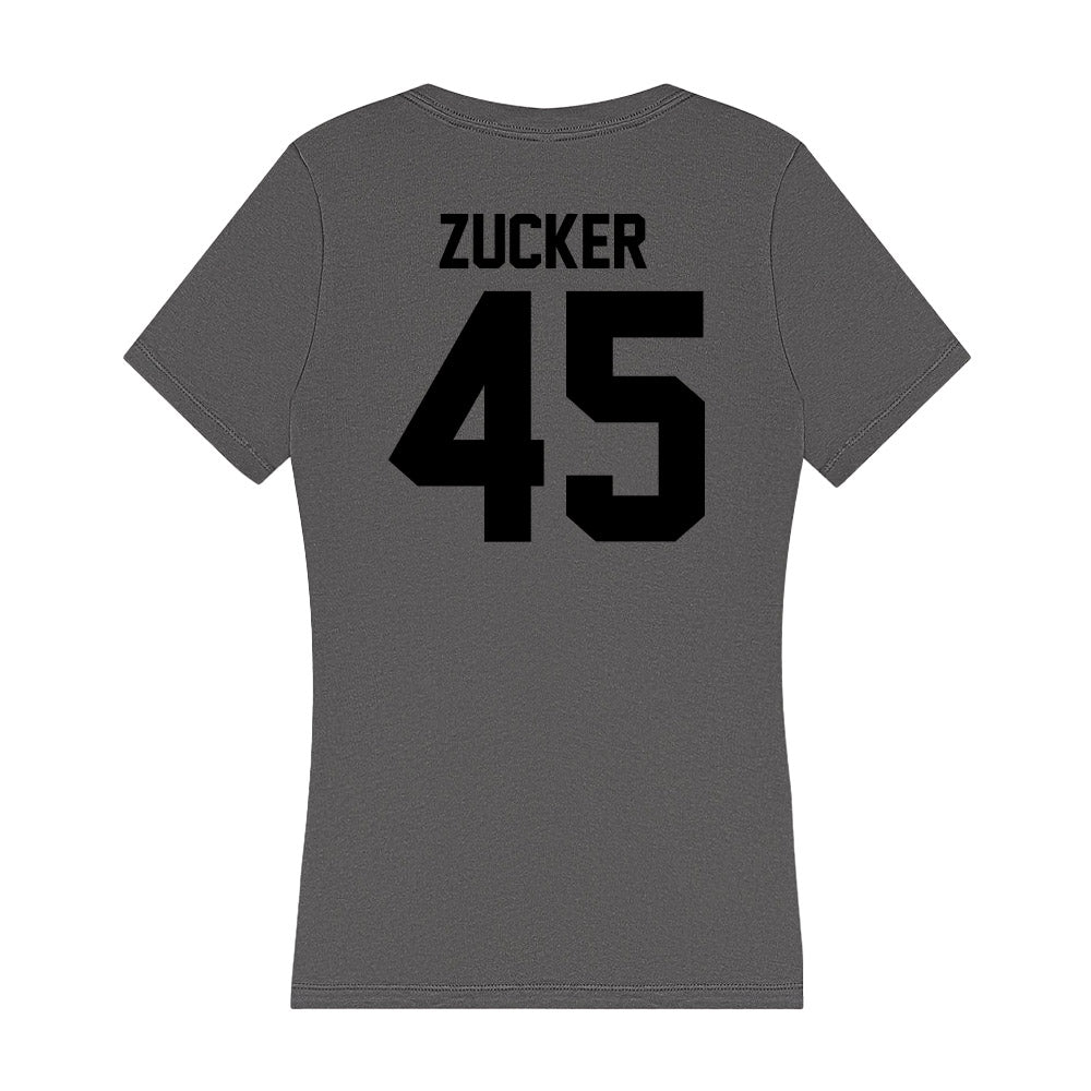 Wake Forest - NCAA Baseball : Dylan Zucker - Women's V-Neck T-Shirt-1