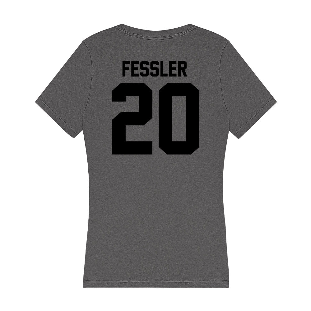 Wake Forest - NCAA Men's Soccer : Ryan Fessler - Women's V-Neck T-Shirt-1