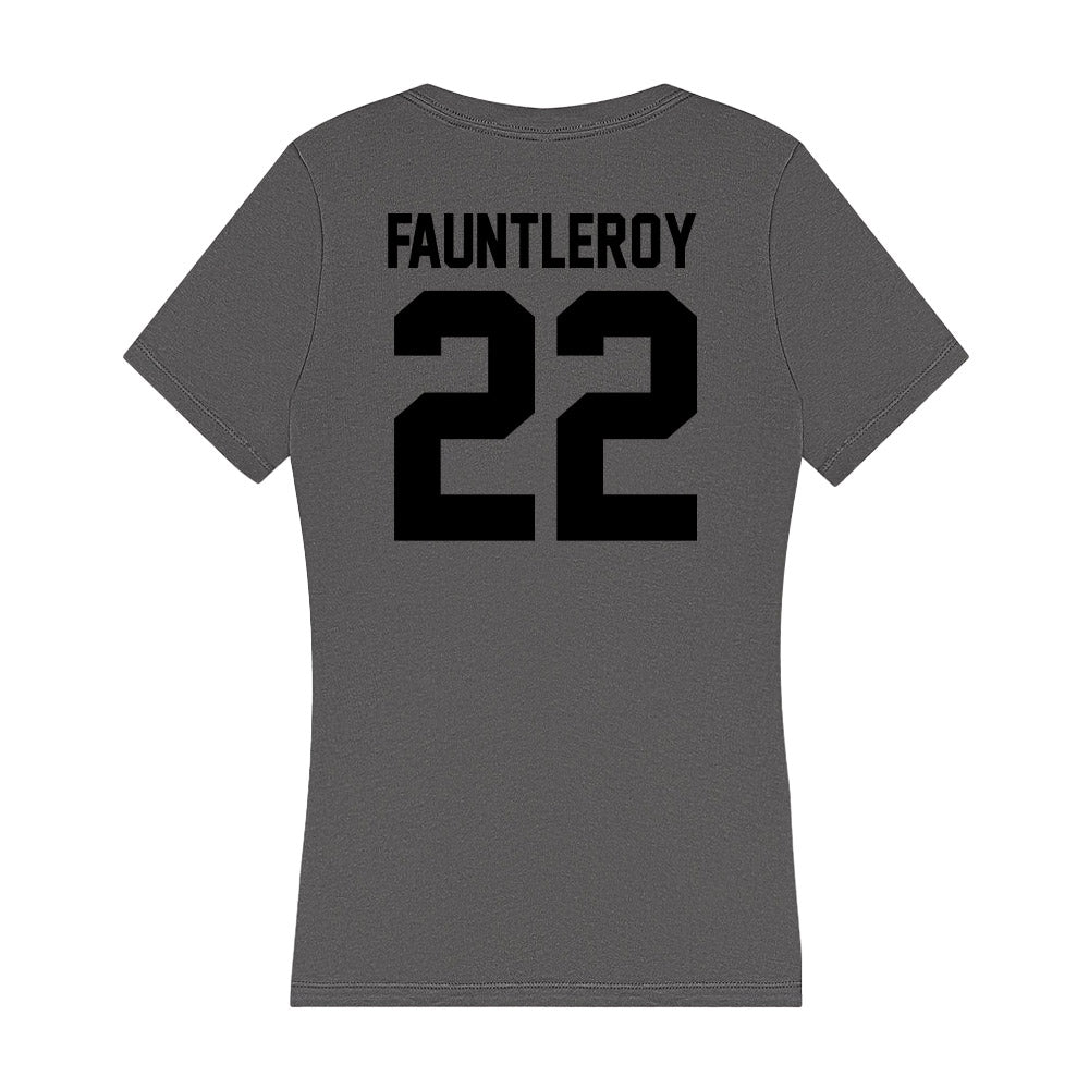 Wake Forest - NCAA Football : Kennedy Fauntleroy - Women's V-Neck T-Shirt-1