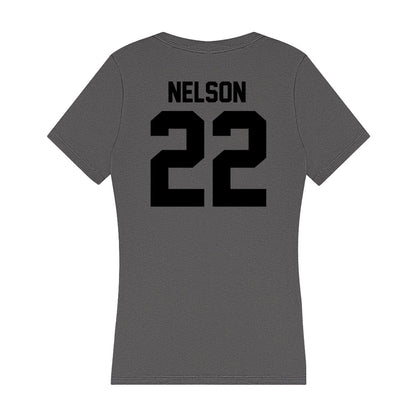 Wake Forest - NCAA Baseball : Cam Nelson - Women's V-Neck T-Shirt-1