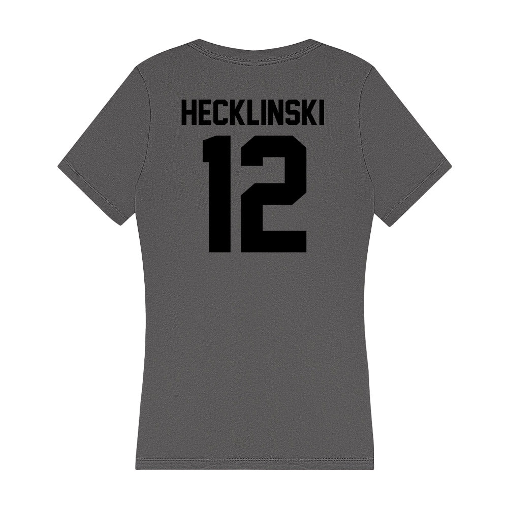 Wake Forest - NCAA Football : Jeremy Hecklinski - Women's V-Neck T-Shirt-1