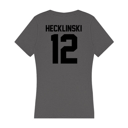 Wake Forest - NCAA Football : Jeremy Hecklinski - Women's V-Neck T-Shirt-1