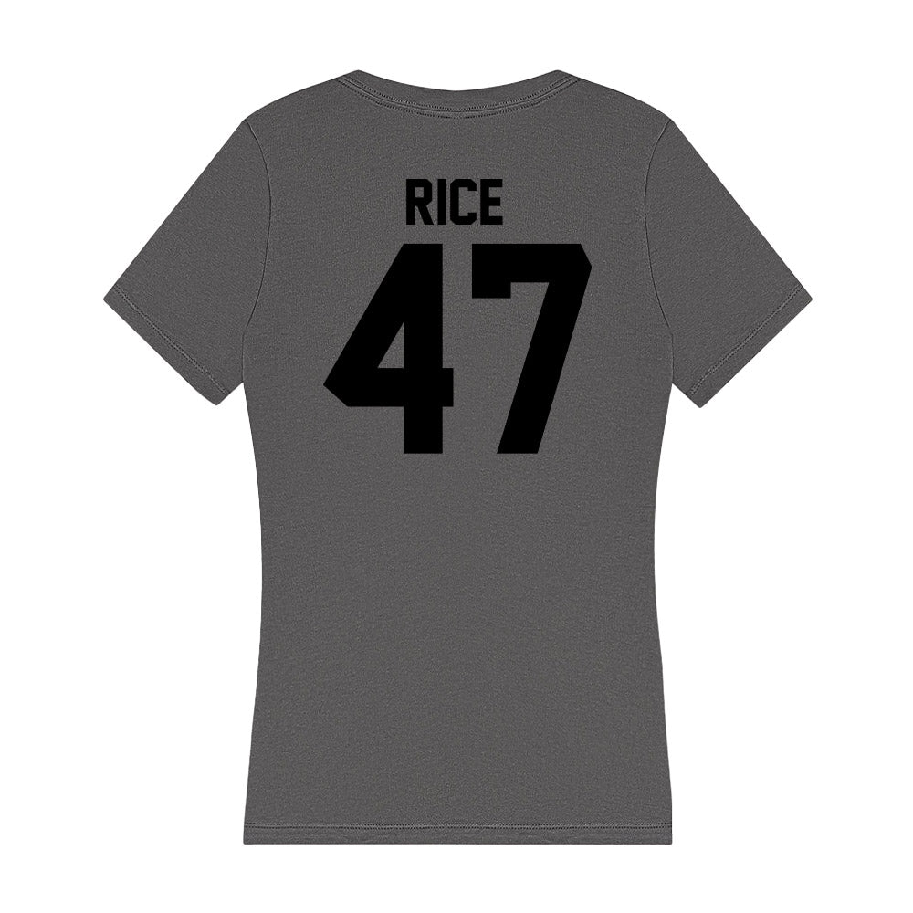 Wake Forest - NCAA Baseball : Cole Rice - Women's V-Neck T-Shirt-1