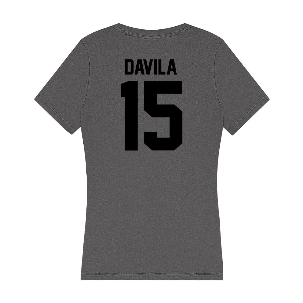 Wake Forest - NCAA Men's Soccer : Jojo Davila - Women's V-Neck T-Shirt-1