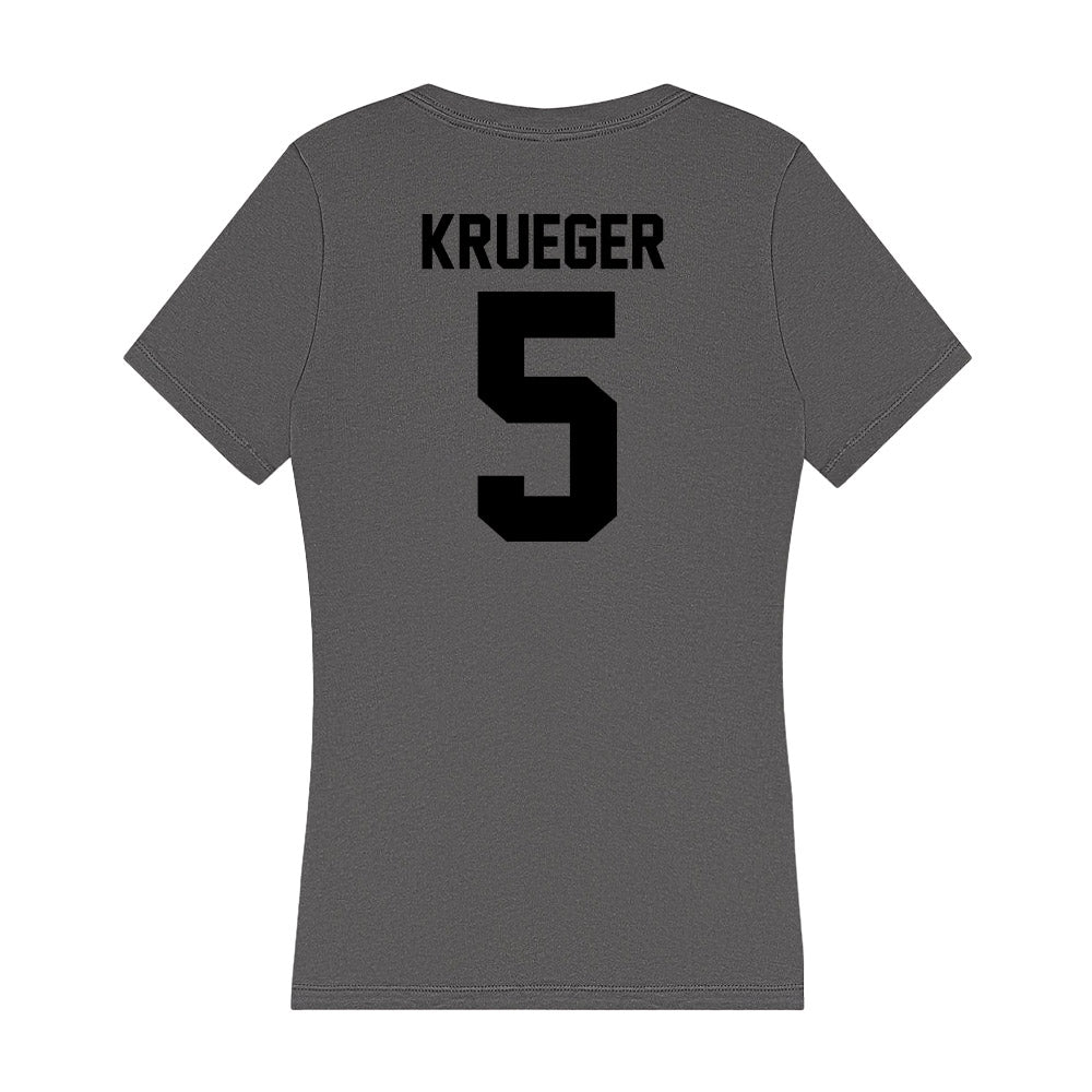 Wake Forest - NCAA Men's Soccer : Daniel Krueger - Women's V-Neck T-Shirt-1