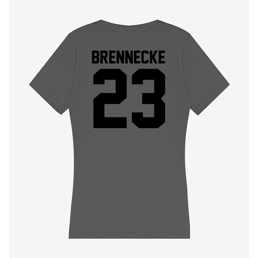 Wake Forest - NCAA Baseball : Ryan Brennecke - Women's V-Neck T-Shirt-1