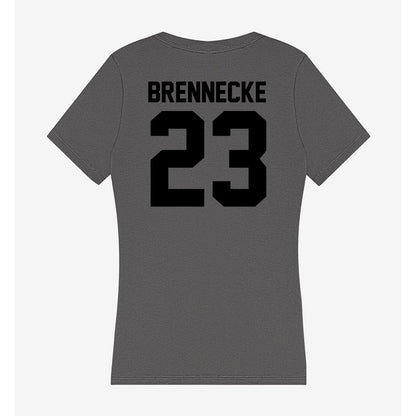 Wake Forest - NCAA Baseball : Ryan Brennecke - Women's V-Neck T-Shirt-1