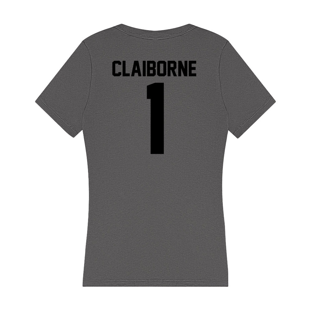 Wake Forest - NCAA Football : Demond Claiborne - Women's V-Neck T-Shirt-1