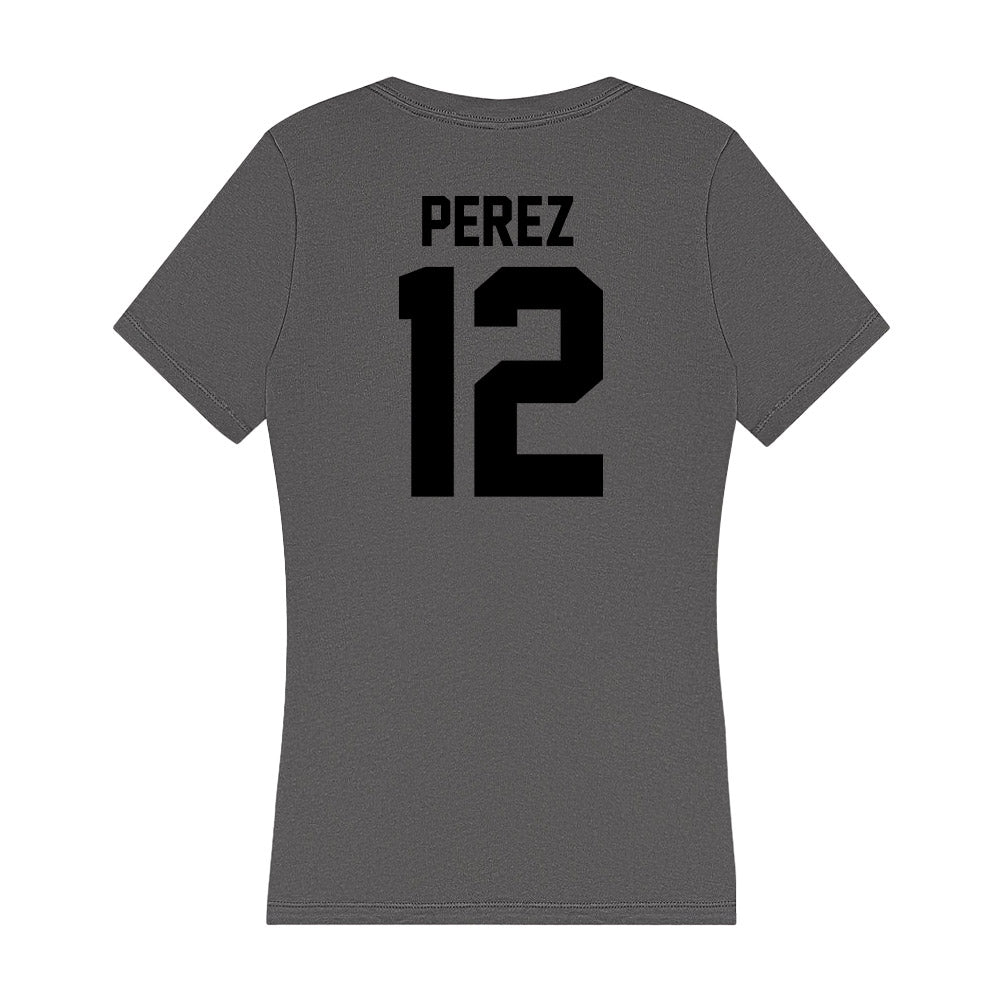 Wake Forest - NCAA Men's Soccer : Jose Perez - Women's V-Neck T-Shirt-1