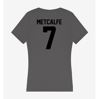 Wake Forest - NCAA Women's Basketball : Savannah Metcalfe - Women's V-Neck T-Shirt-1