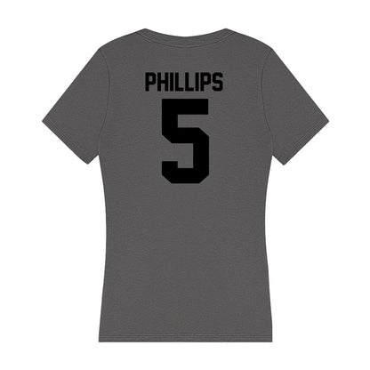 Wake Forest - NCAA Women's Volleyball : Kendall Phillips - Women's V-Neck T-Shirt-1