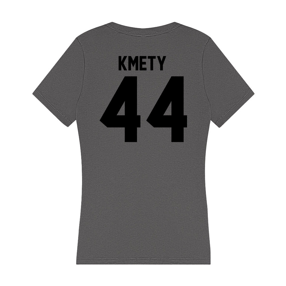 Wake Forest - NCAA Men's Basketball : Owen Kmety - Women's V-Neck T-Shirt-1