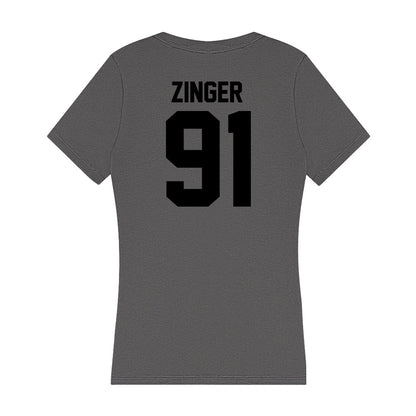 Wake Forest - NCAA Football : Zach Zinger - Women's V-Neck T-Shirt-1