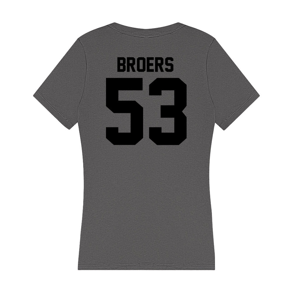 Wake Forest - NCAA Football : Carter Broers - Women's V-Neck T-Shirt-1