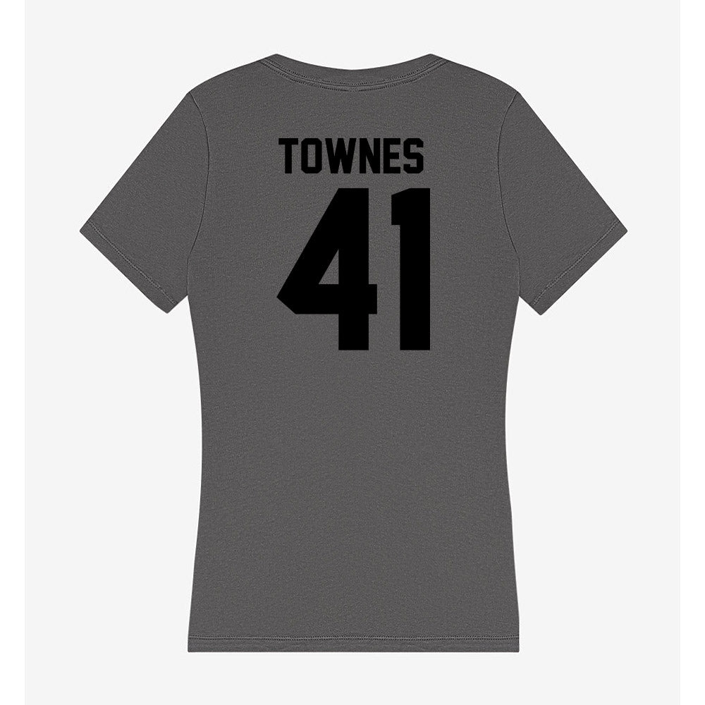 Wake Forest - NCAA Football : Kalil Townes - Women's V-Neck T-Shirt-1