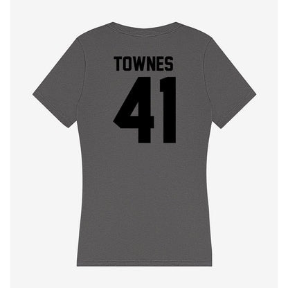 Wake Forest - NCAA Football : Kalil Townes - Women's V-Neck T-Shirt-1