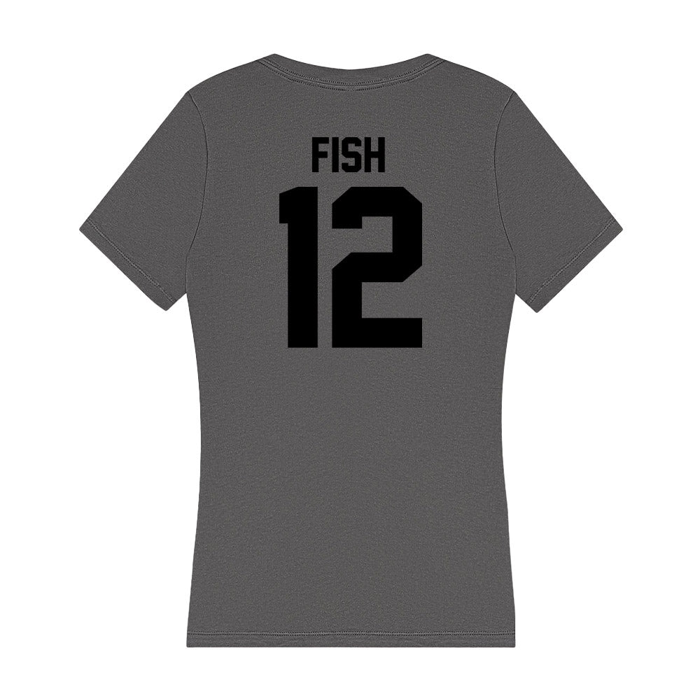 Wake Forest - NCAA Women's Volleyball : Olivia Fish - Women's V-Neck T-Shirt-1