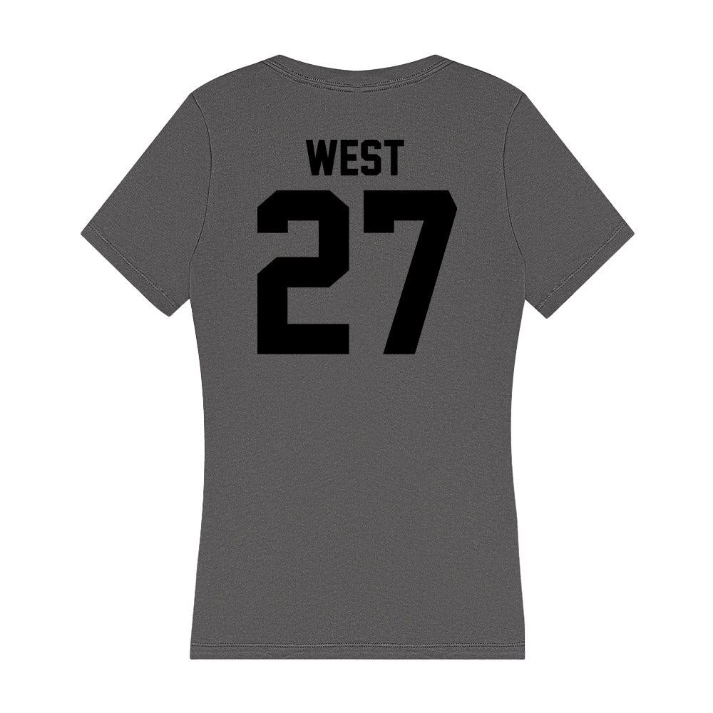 Wake Forest - NCAA Football : Travon West - Women's V-Neck T-Shirt-1