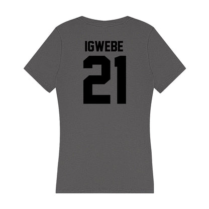 Wake Forest - NCAA Football : Zach Igwebe - Women's V-Neck T-Shirt-1