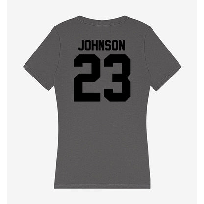 Wake Forest - NCAA Football : Braylon Johnson - Women's V-Neck T-Shirt-1