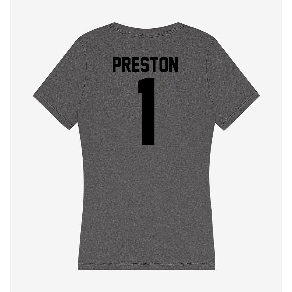 Wake Forest - NCAA Women's Basketball : Raven Preston - Women's V-Neck T-Shirt-1