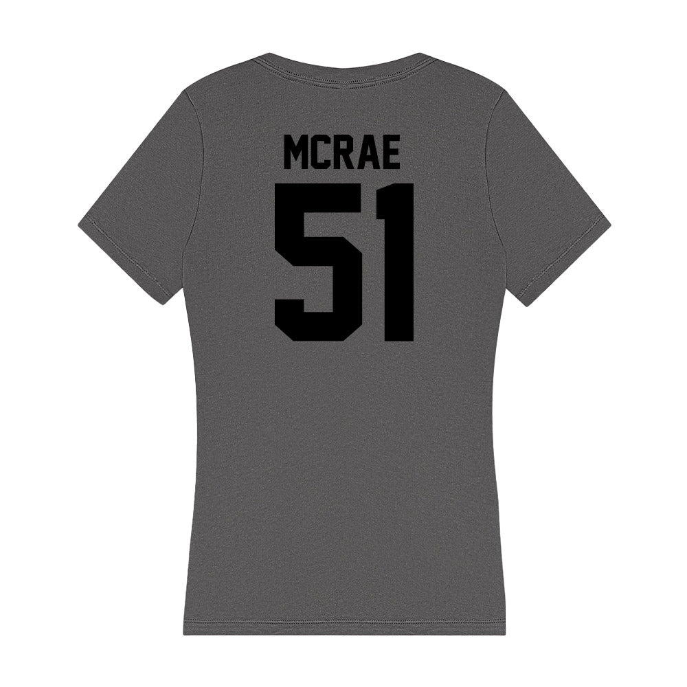 Wake Forest - NCAA Football : Devin McRae - Women's V-Neck T-Shirt-1