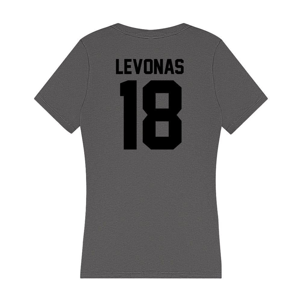 Wake Forest - NCAA Baseball : Christopher Levonas - Women's V-Neck T-Shirt-1