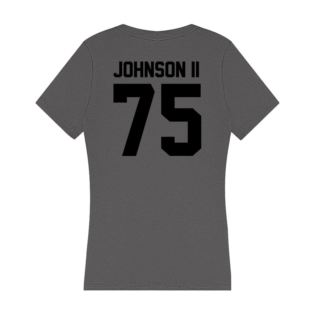 Wake Forest - NCAA Football : Derrell Johnson II - Women's V-Neck T-Shirt-1