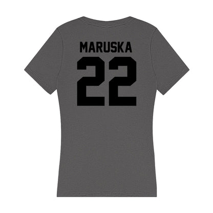 Wake Forest - NCAA Women's Volleyball : Sahara Maruska - Women's V-Neck T-Shirt-1