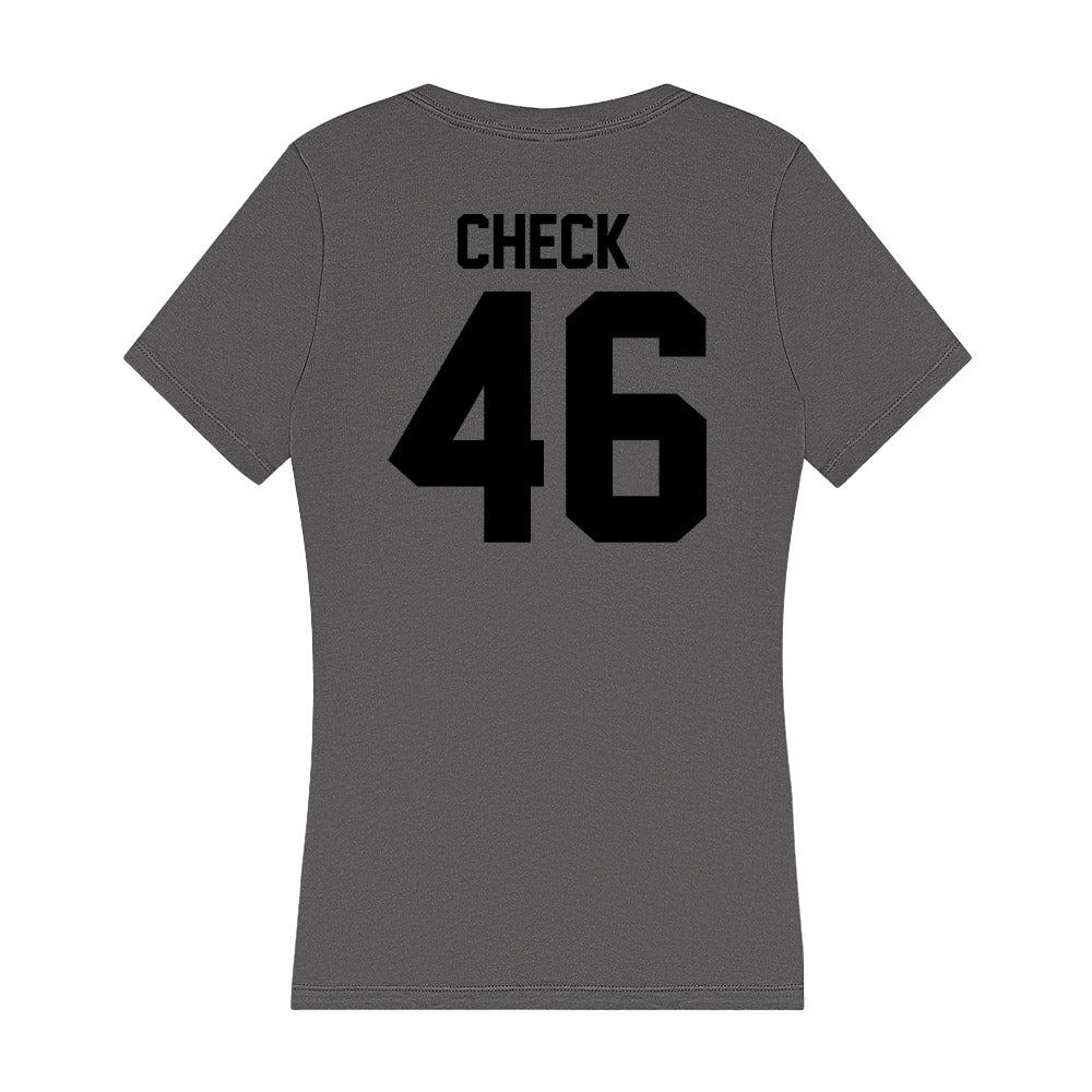 Wake Forest - NCAA Football : Kevin Check - Women's V-Neck T-Shirt-1