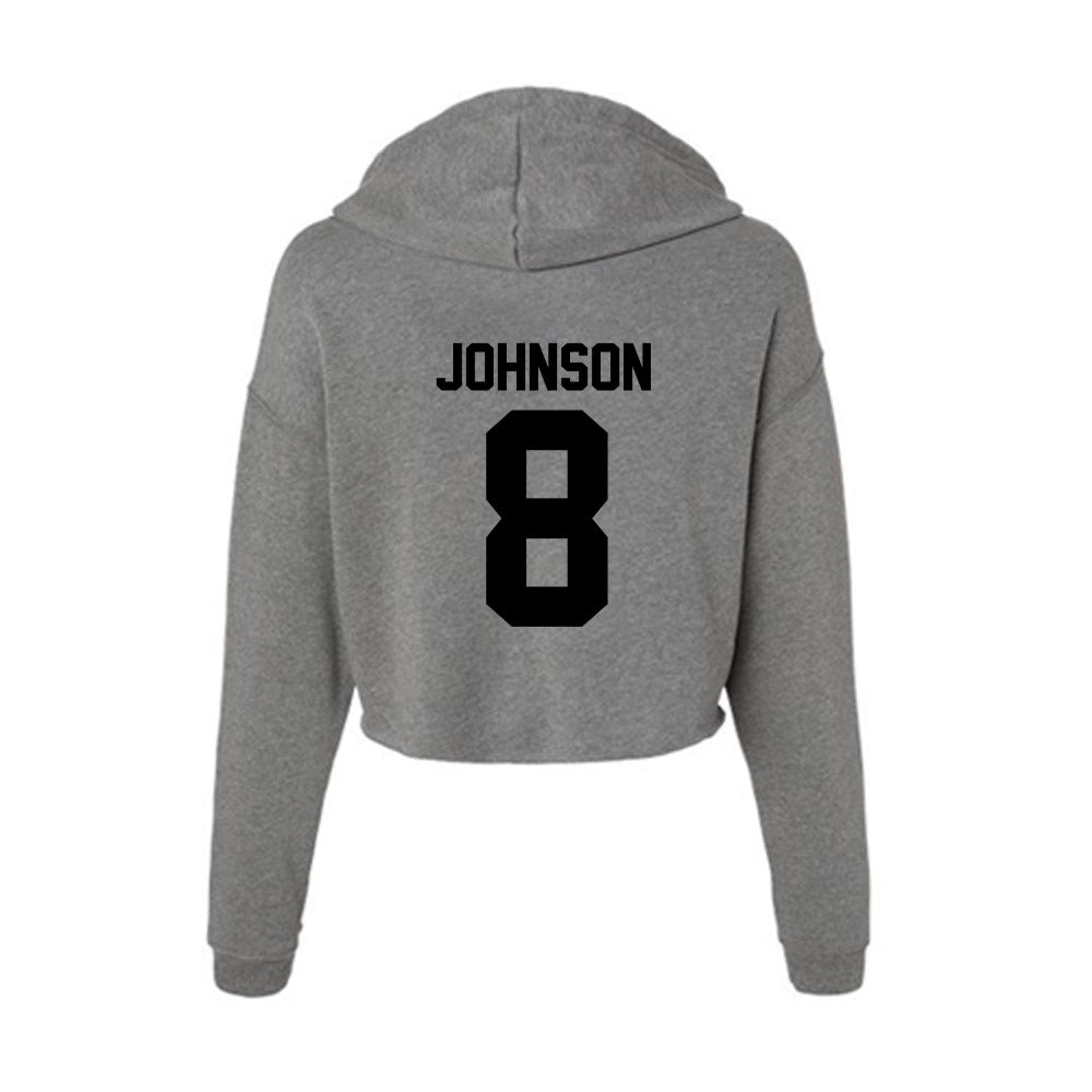 Wake Forest - NCAA Men's Basketball : Ty-laur Johnson - Women's Crop Fleece Hoodie-1