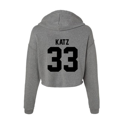 Wake Forest - NCAA Baseball : Chris Katz - Women's Crop Fleece Hoodie-1