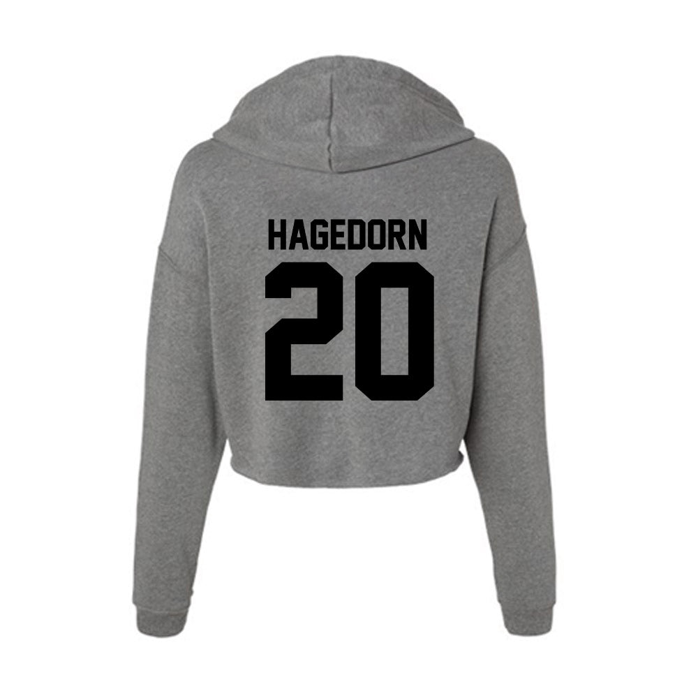 Wake Forest - NCAA Men's Basketball : Mason Hagedorn - Women's Crop Fleece Hoodie-1