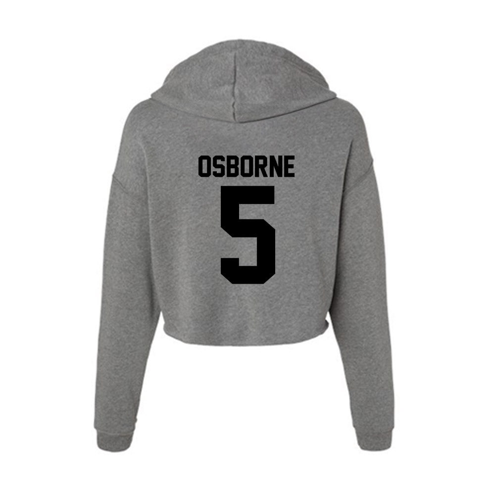 Wake Forest - NCAA Women's Soccer : MJ Osborne - Women's Crop Fleece Hoodie-1