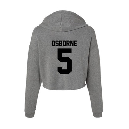 Wake Forest - NCAA Women's Soccer : MJ Osborne - Women's Crop Fleece Hoodie-1